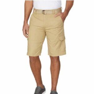 NWOT Wearfirst Men's Size 36 Cargo Shorts Cotton/Nylon/Spandex Blend Beige